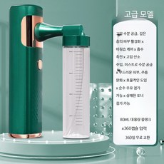 두피분사기 앰플 에어건 관리기 보습 뷰티 분사기 그린, 디럭스 오로라 그린 토너 가능, 단일 모델