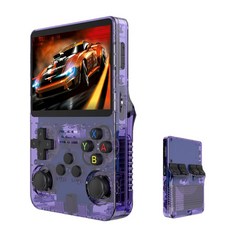 r36s 掌上遊戲機 無線雙搖杆, 紫色64G, 1個, 如圖