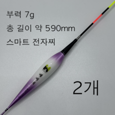 스마트 전자찌 낚시찌 변색찌 에너지 절감찌 예민찌 민물찌, 1세트, 부력 7g (모델 B-07)
