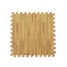 仿木紋拼接地墊 SGS檢驗無毒EVA材質, 1個, 淺棕木紋款32入