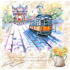 TS 風景0006-蝶谷巴特餐巾紙/藝術紙，精美圖案設計，DIY手工藝品裝飾，派對聚餐適用，高品質紙材，觸感細膩不易破損, 1個, 22.5x22.5