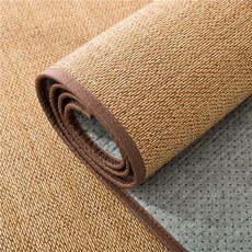 다다미 매트 대나무 돗자리 장판 카펫 롤 바닥, 카보나이즈드 컬러