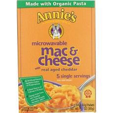 Annie's Homegrown 전자렌지용 리얼 체다 맥 & 치즈, 61g, 5개