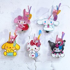 산리오 바람개비 머리핀 5종세트
