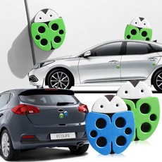 CA02 패드 충격완화 문콕방지 문틈보호 차량 어가드 무당벌레, 초록, 1개