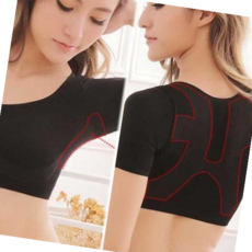 스포츠숏탑티셔츠 블랙 브라탑 겨땀 방지 반팔 숏탑 패드 이너 짐웨어