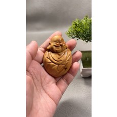 太行崖柏 彌勒佛手把件, 如圖所示, 1個