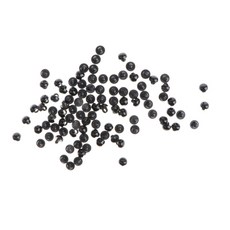 shangren 100pcs 9mm 단단한 검은 버섯 돔형 바느질 단추 동물의 눈 코, 플라스틱, 블랙