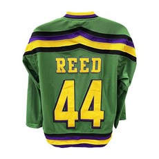 Fulton Reed 44 Ducks 디럭스 자수 하키 저지 - 남성용 2XL 그린 초록색. XXL [호환]