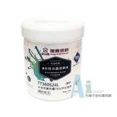 好唰唰 德寶塗料 DLUB 水性木器面漆 1L TT360S24L 透明75%平光 木質適用, 1個, 亮光