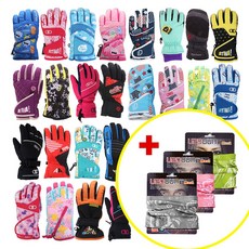 [랜덤발송]스키장갑+넥워머, 옵션1.A키즈용장갑 XS/S_990328, 1개