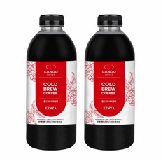캔두커피 콜드브루 케냐AA 1L 더치커피 원액, 2개, 1개입