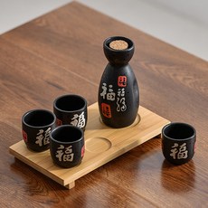 일본식 도자기술병 사케병 도쿠리세트 5P 무광, 유광B타입_화이트, 1개