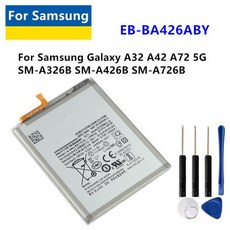 삼성 갤럭시 A42 5G 교체 용 전화 배터리 5000mAh + 도구 새 EB-BA426ABY