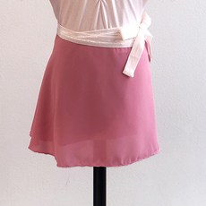 여아용 아동 발레복 유아동 여아발레복 무지 쉬폰 랩스커트 발레스커트