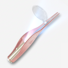 코코스누즈 LED 라이트 귀이개 핀셋 귀파게 귀후비개 귀지집게 귀지핀셋 귀청소 로즈골드 귀클리너, 1개, 1개입