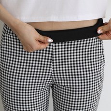 여성골프바지 뱃살커버 밴딩 체크 여성 골프 팬츠 빅사이즈 밴드 스판 XL 빅밴딩 체크골프바지 봄골프바지 가을골프바지 여름골프팬츠