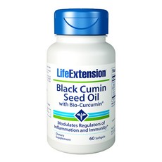 LIFE EXTENSION 黑孜然籽油薑黃素軟膠囊, 60顆, 1罐