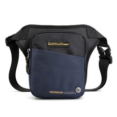 戶外騎行腿包 休閒運動胸包 手機斜挎包 登山防水腰包, 深藍色, 1個