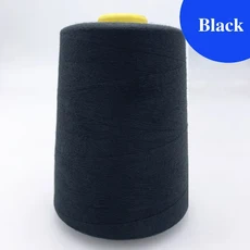 올스토어 8000야드/롤 강력하고 내구성 있는 폴리에스터 재봉사 3가닥 실 콘 스풀 DIY 의류 품, 31 1 roll Black
