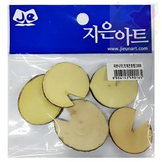 DDH 나무쪼가리 쪼개진원형 비즈공예부자재 자연물재료