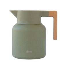 日本Rivers THERMO JUG KEAT真空保溫壺1600ml，三色可選，居家辦公保溫保冷必備《WUZ屋子》, 卡其綠, 1個, 1600ml