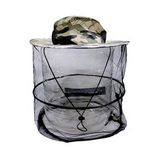 고급 개구리 해충차단 망사모자-M 방충망 양봉 벌망 벌초 작업모자, 1개