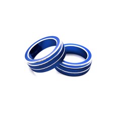 19-20款 TEANA 天籟 中控臺裝飾圈 鋁合金 空調音量旋鈕裝飾, 1個, 藍色【音量旋鈕*2】