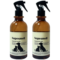 놉스멜 반려동물 소변 오줌 배변 냄새 비린내 배변판 실내공간 세정제 제거 무향, 2개, 500ml