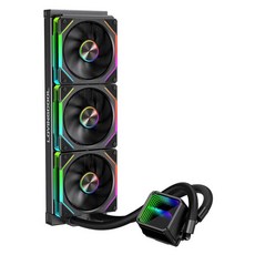 리안리 하이드로시프트 LCD Galahad CPU ARGB 냉각팬, 1개, 수냉 4(360 블랙)