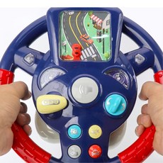 남아 움직이는 도로그림 자동차핸들장난감 어린이집 키카, 1개