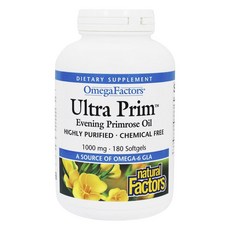 natural Factors 月見草油軟膠囊 1000mg, 1個, 180 件