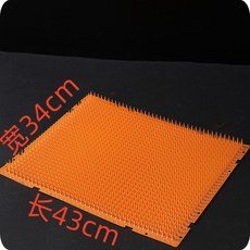 高效防貓 寵物防貓刺釘 刺墊, 1個, 橙色普通小刺款 防貓率95% ,3片裝送6個紮帶+12個無痕膠貼