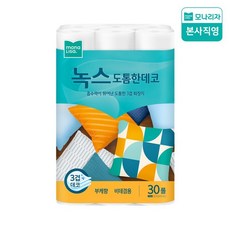 모나리자 도톰한데코 3겹 30M 30롤 1개 화장지 휴지