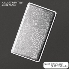네일 템플릿 꽃 잎 스탬핑 플레이트 이미지 전송 기하학적 스테인레스 스틸 스텐실 아트 몰드 도구, 옵션31) TL-SPV010, 1개