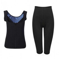 여자 7부 땀복 지퍼 상하 셋트 운동 헬스장 체육복 레깅스셋트 빅사이즈 조깅복 나시