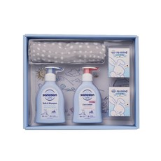 德國sanosan 珊諾 baby re:mind 極潤呵膚包巾禮盒【金寶貝 222246】