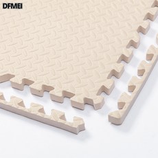 DFMEI 兒童爬行墊 寶寶臥室榻榻米拼接墊子, 米白色