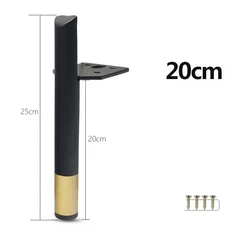 20CM 1PCS 지원 18 TV 캐비닛 금속 침대 욕실 13 피트 테이블 교체 가구에 소파 다리 15 커피, Gold 20cm
