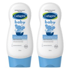 세타필 키즈 모이스춰라이징 배스 & 워시, 2개, 230ml