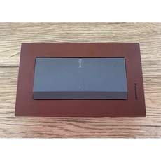 Panasonic GLATIMA 霧黑 灰色 開關 附蓋板, 1個, 赤陶銅/灰色 一開關,直式面板
