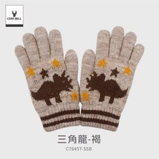 CERFBELL 雷龍兒童手套 丈青色