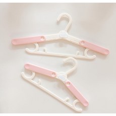 꾸미꼬미 길이조절 구름 아기옷걸이 8개, 2세트, 핑크