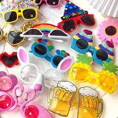 NK 파티 소품 기념일 선그라스 안경 데코 용품, 1개, 14_파티안경 행운의 유니콘