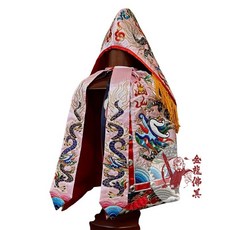 金龍佛具 平繡高級粉龍袍 1尺3 天上聖母 神明衣