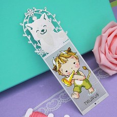 새로운 020 공예 Stich 크로스 스티치 책갈피 크리스마스 플라스틱 패브릭 바느질 자수 공예 크로스 스티치 키트 계산, 초콜릿, 1개