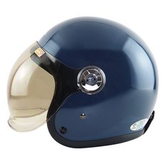 ninja鎖式泡泡鏡安全帽 騎士帽 復古帽 3/4罩安全帽 成人安全帽 魚缸鏡 泡泡鏡 安全帽, 石墨灰