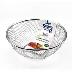 쉐프앤쿡 진성스타 스텐 과일볼 채반 원형 일반형, 깊은형, 1개