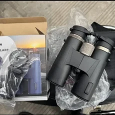 ED 쌍안경 10x42 고배율 질소 충전 방수 망원경 여행 야외 관찰용, 01 black and phone clip