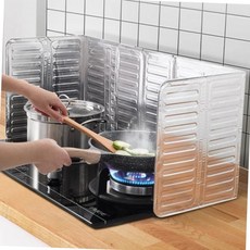 주방 가스레인지 인덕션 기름튐 방지 가드 알루미늄 호일 가림막 커버 기름방지가드, 1P